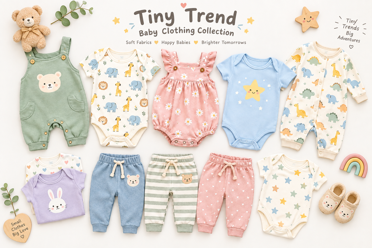 Tiny Trend Baby Clothing Collection Banner