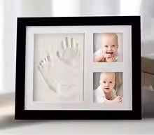 Tiny Trend DIY Baby Hand & Foot Print Keepsake Frame | Wooden Memory Frame | New Baby Gift