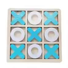 Tiny Trend Montessori Wooden Tic Tac Toe Game | Strategy Board Game for Toddlers | Screen-Free Play