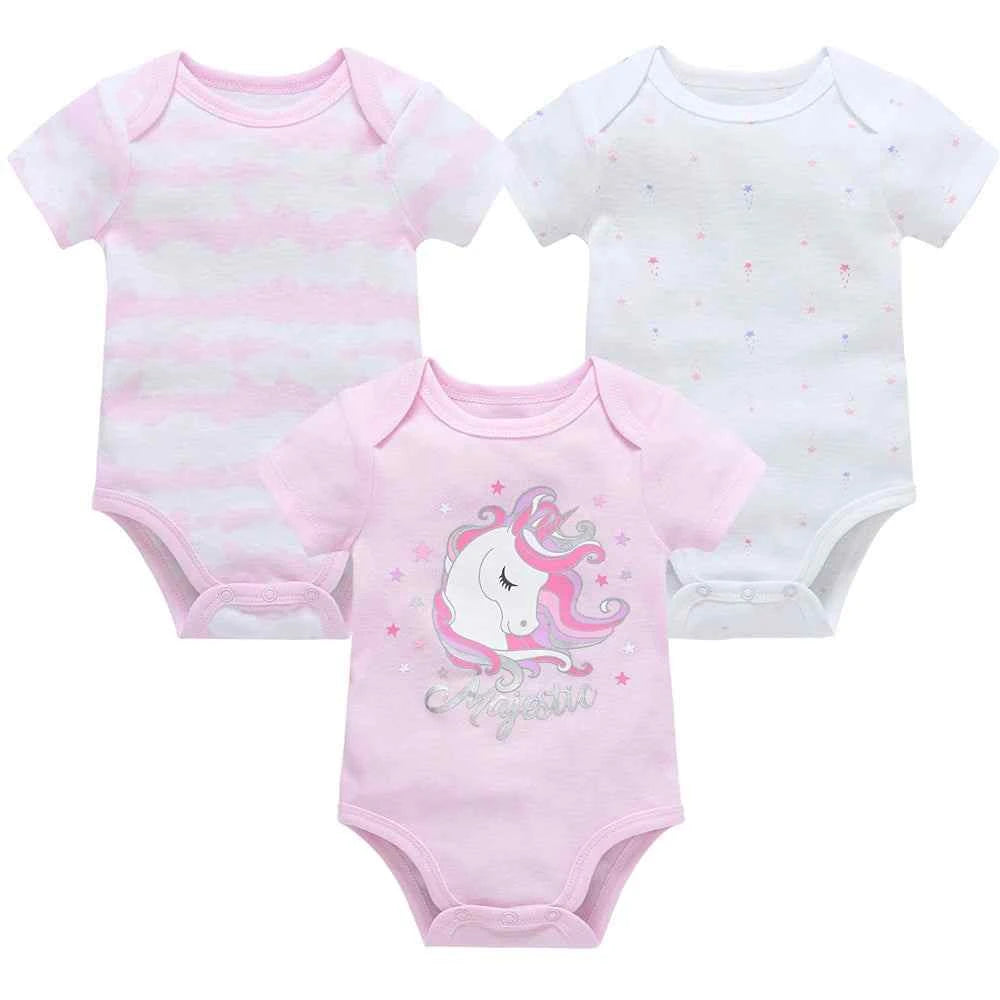 Tiny Trend Cotton Baby Bodysuits 3-Pack or 6-Pack | Short Sleeve | Sizes 0–3M to 9–12M