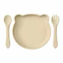 Tiny Trend Silicone Suction Baby Feeding Dishes | Non-Slip Toddler Plates | BPA-Free
