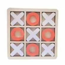 Tiny Trend Montessori Wooden Tic Tac Toe Game | Strategy Board Game for Toddlers | Screen-Free Play