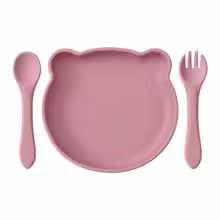Tiny Trend Silicone Suction Baby Feeding Dishes | Non-Slip Toddler Plates | BPA-Free