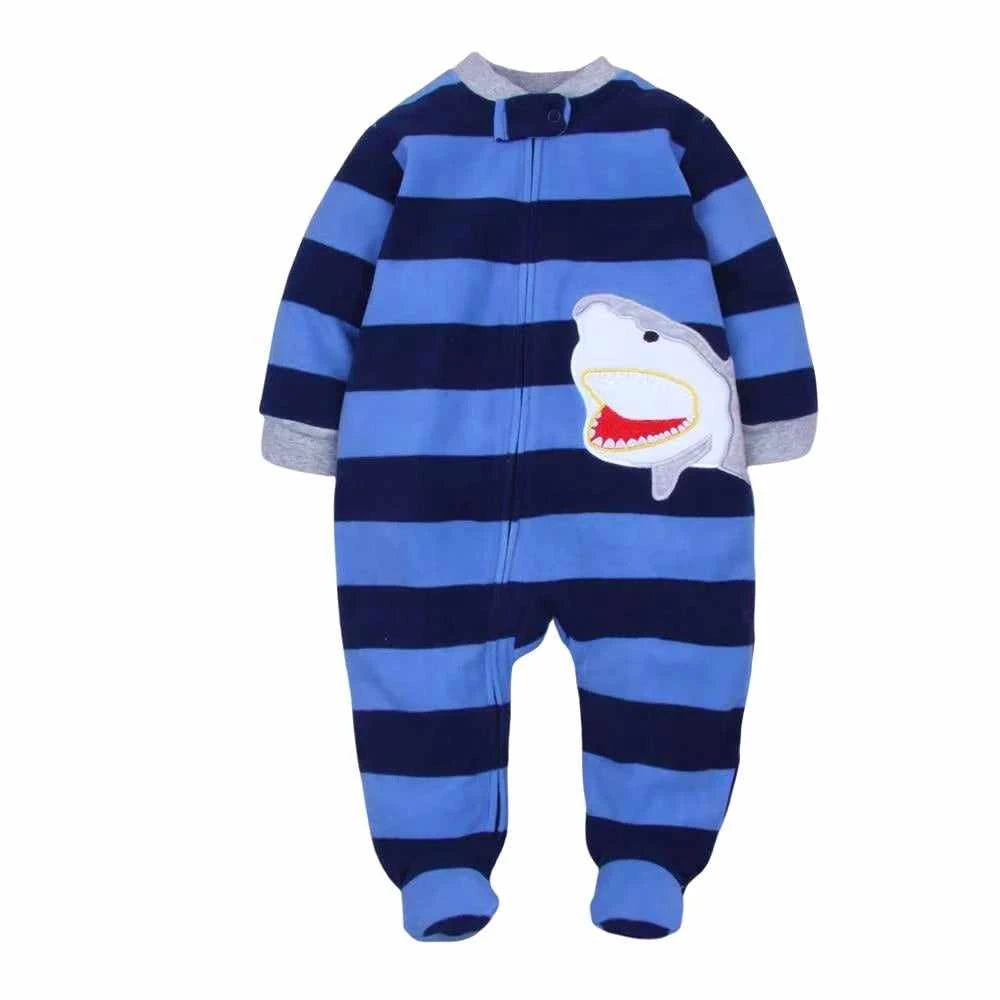 Tiny Trend Animal Fleece Zip-Up Romper for Newborns | Unisex | Sizes 0–12M