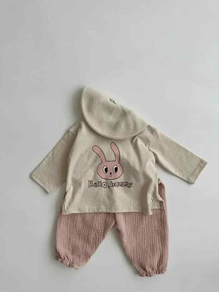 Tiny Trend Soft Print Baby & Toddler Pants | Cotton-Linen Blend