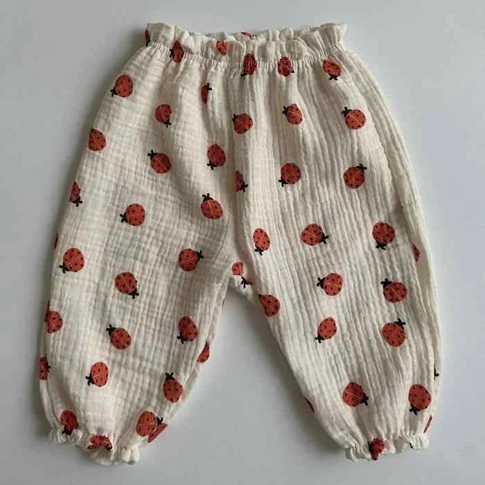Tiny Trend Soft Print Baby & Toddler Pants | Cotton-Linen Blend