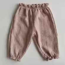 Tiny Trend Soft Print Baby & Toddler Pants | Cotton-Linen Blend