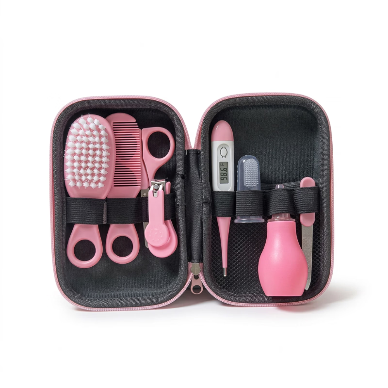 Tiny Trend Baby Care Essentials Kit | 8-Piece Grooming Set | Newborn Baby Gift