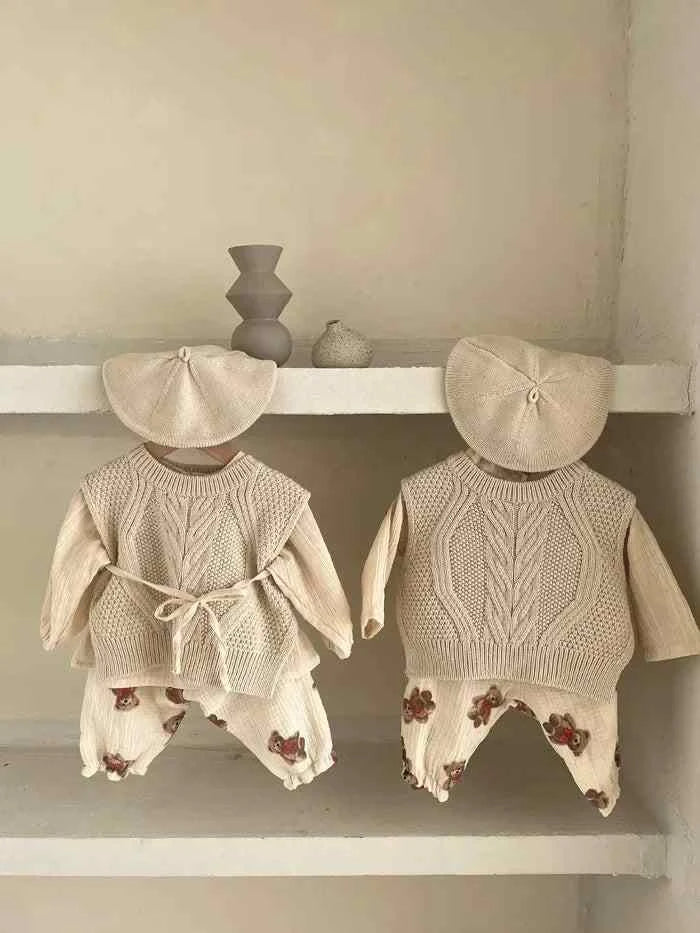 Tiny Trend Soft Print Baby & Toddler Pants | Cotton-Linen Blend