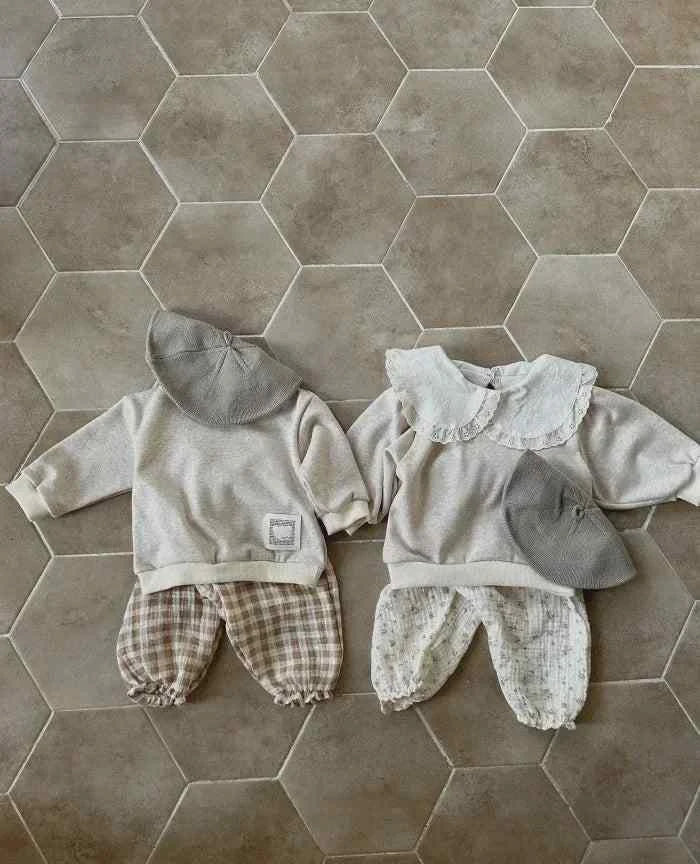 Tiny Trend Soft Print Baby & Toddler Pants | Cotton-Linen Blend