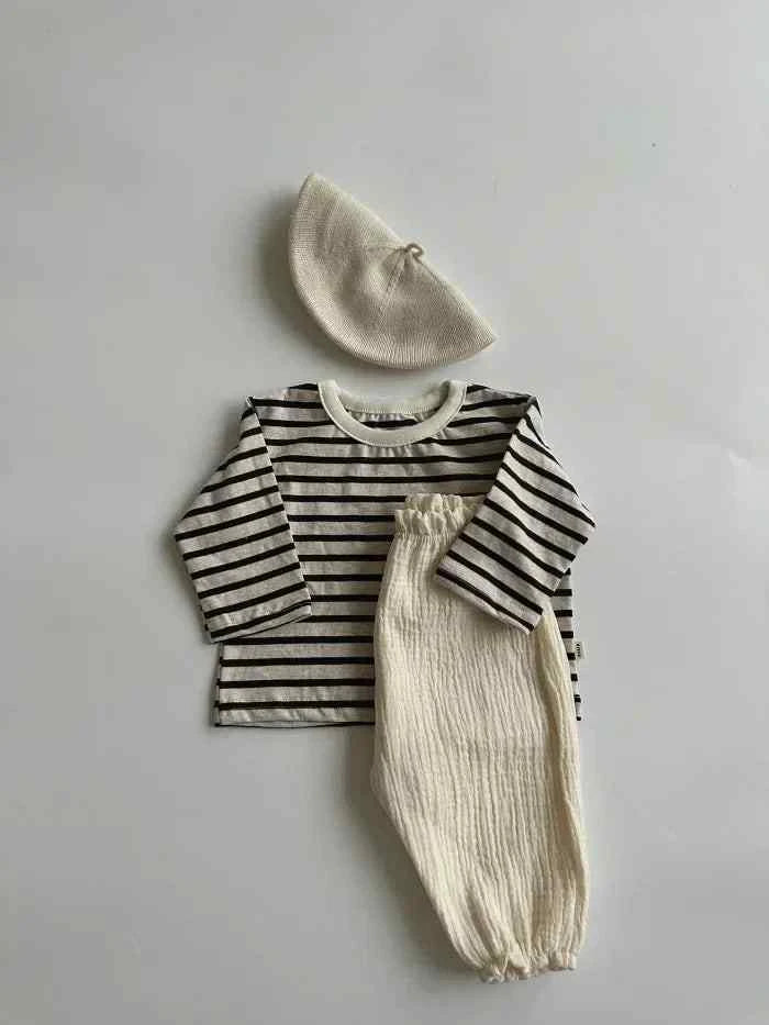 Tiny Trend Soft Print Baby & Toddler Pants | Cotton-Linen Blend