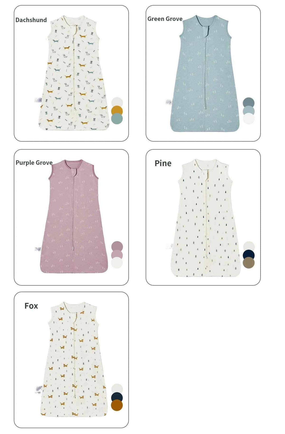 Tiny Trend Cotton Baby Sleep Sack | Sleeveless Wearable Blanket | Two-Way Zipper | Ages 1–3Y