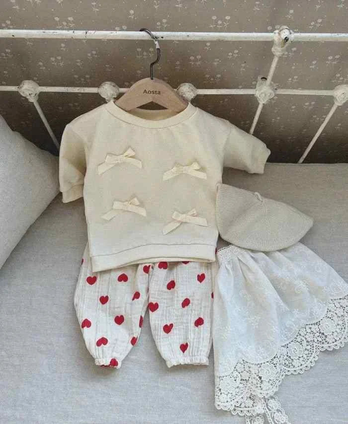 Tiny Trend Soft Print Baby & Toddler Pants | Cotton-Linen Blend