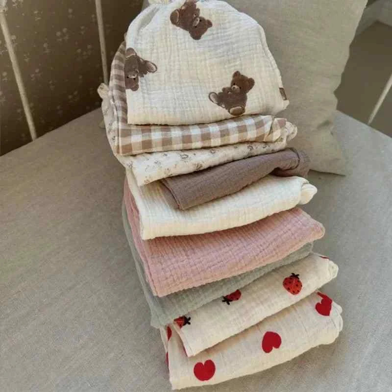 Tiny Trend Soft Print Baby & Toddler Pants | Cotton-Linen Blend
