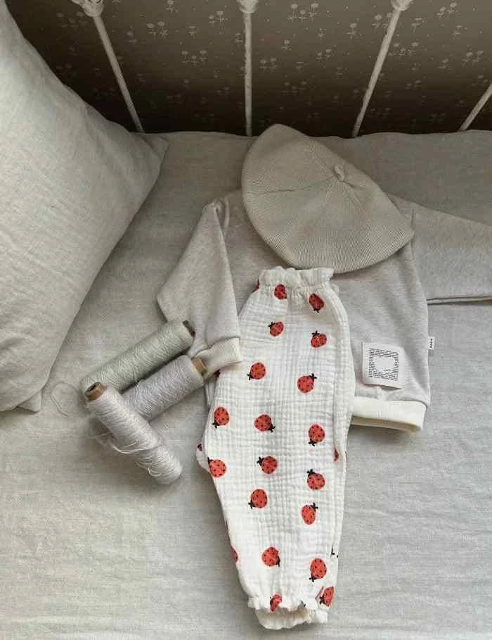 Tiny Trend Soft Print Baby & Toddler Pants | Cotton-Linen Blend