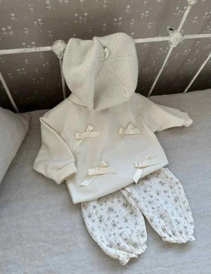 Tiny Trend Soft Print Baby & Toddler Pants | Cotton-Linen Blend