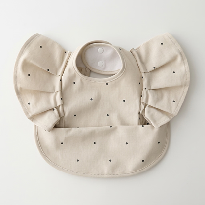 Tiny Trend Angel Elephant Baby Bibs | Waterproof PU | Crumb Catcher | Ages 6M–3Y