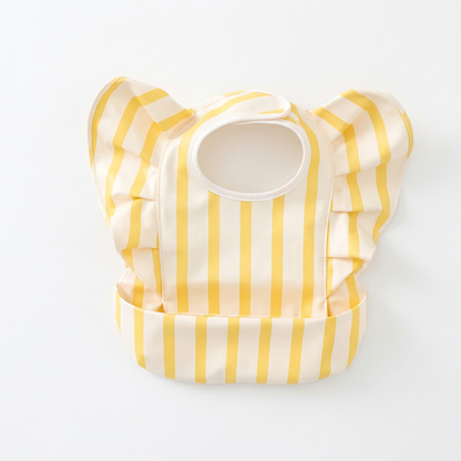 Tiny Trend Angel Elephant Baby Bibs | Waterproof PU | Crumb Catcher | Ages 6M–3Y